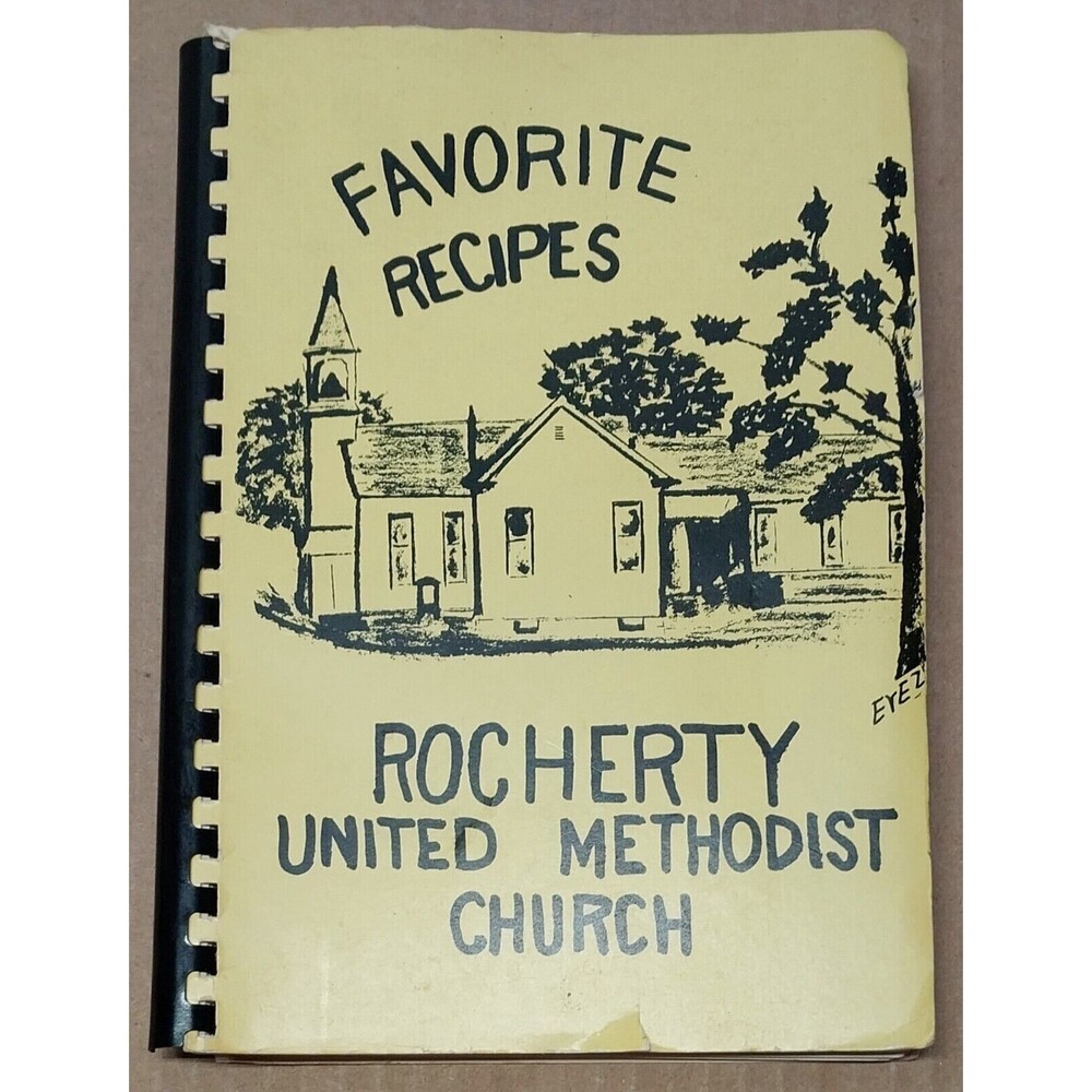 Vintage Rare Cookbook Rocherty United Methodist Church Recipes 70s 80s Kansas